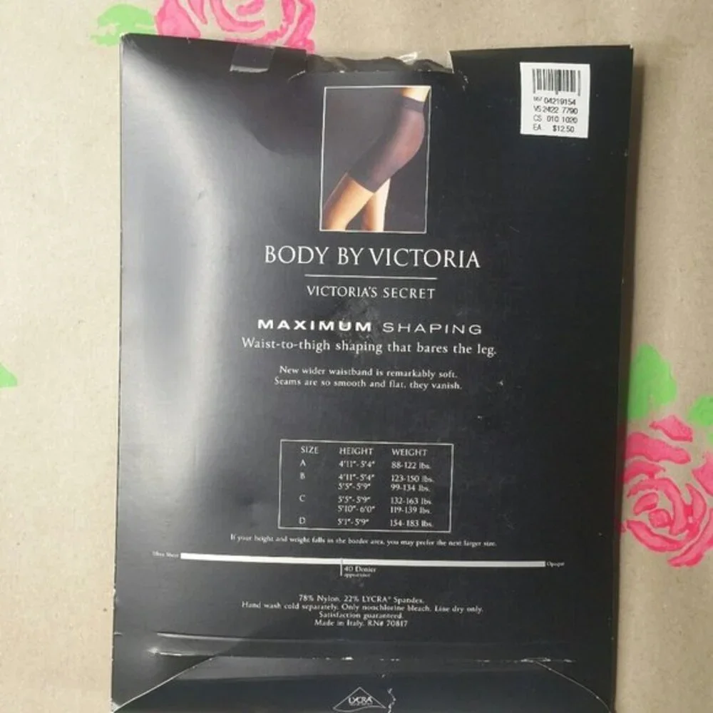 NEW Body By Victoria Long Line Brief Black Size B